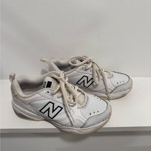New Balance Kids White and Black Sneakers